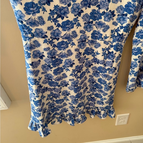 Sugar lips Wilma Floral Ruffle Flounce Mini Dress size L NWT - Picture 6 of 8